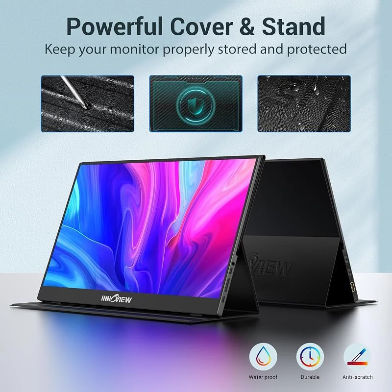 InnoView 15.6″ FHD: funda que también es soporte