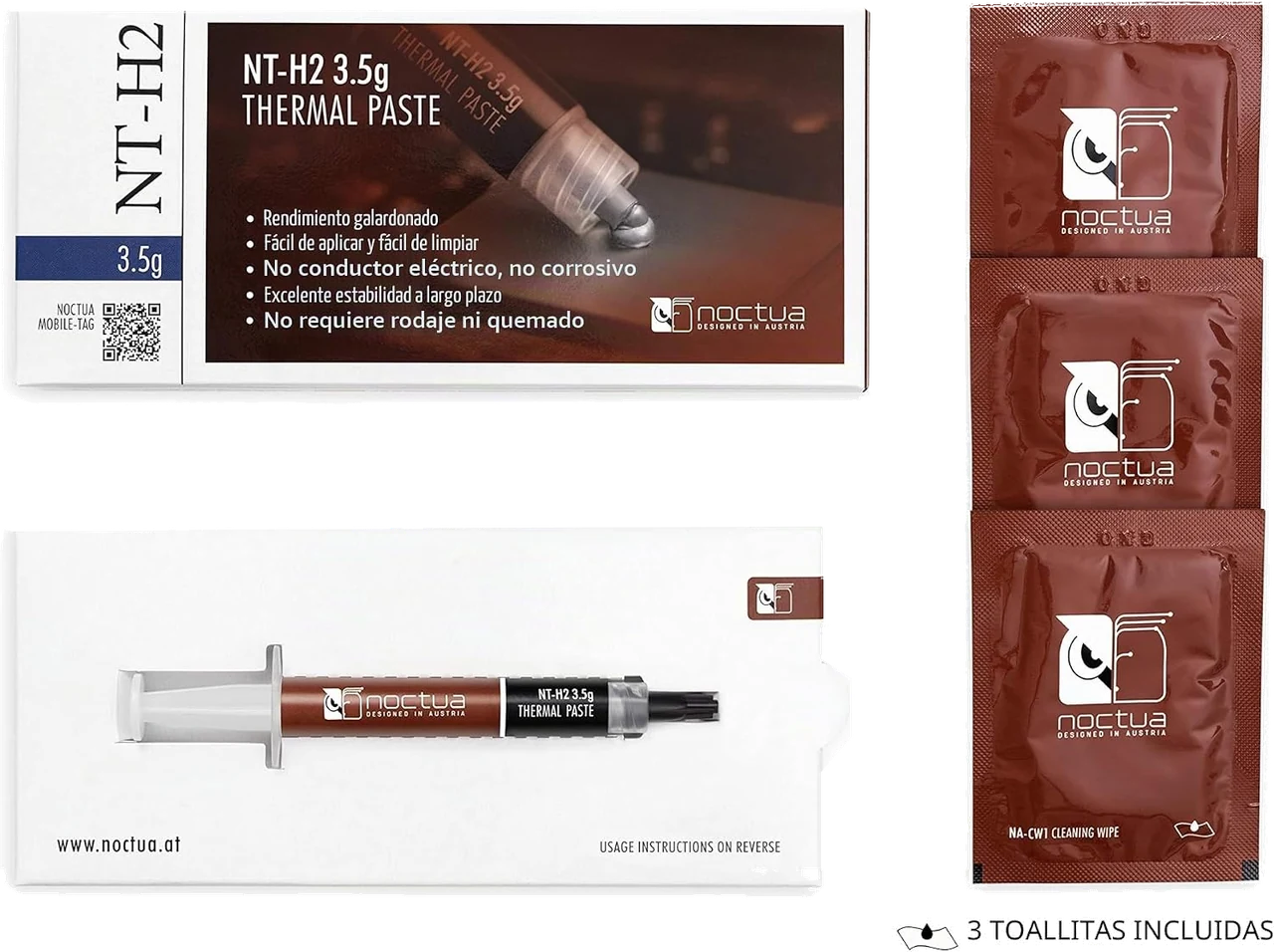 Noctua NT-H2 · 3.5 g: kit completo