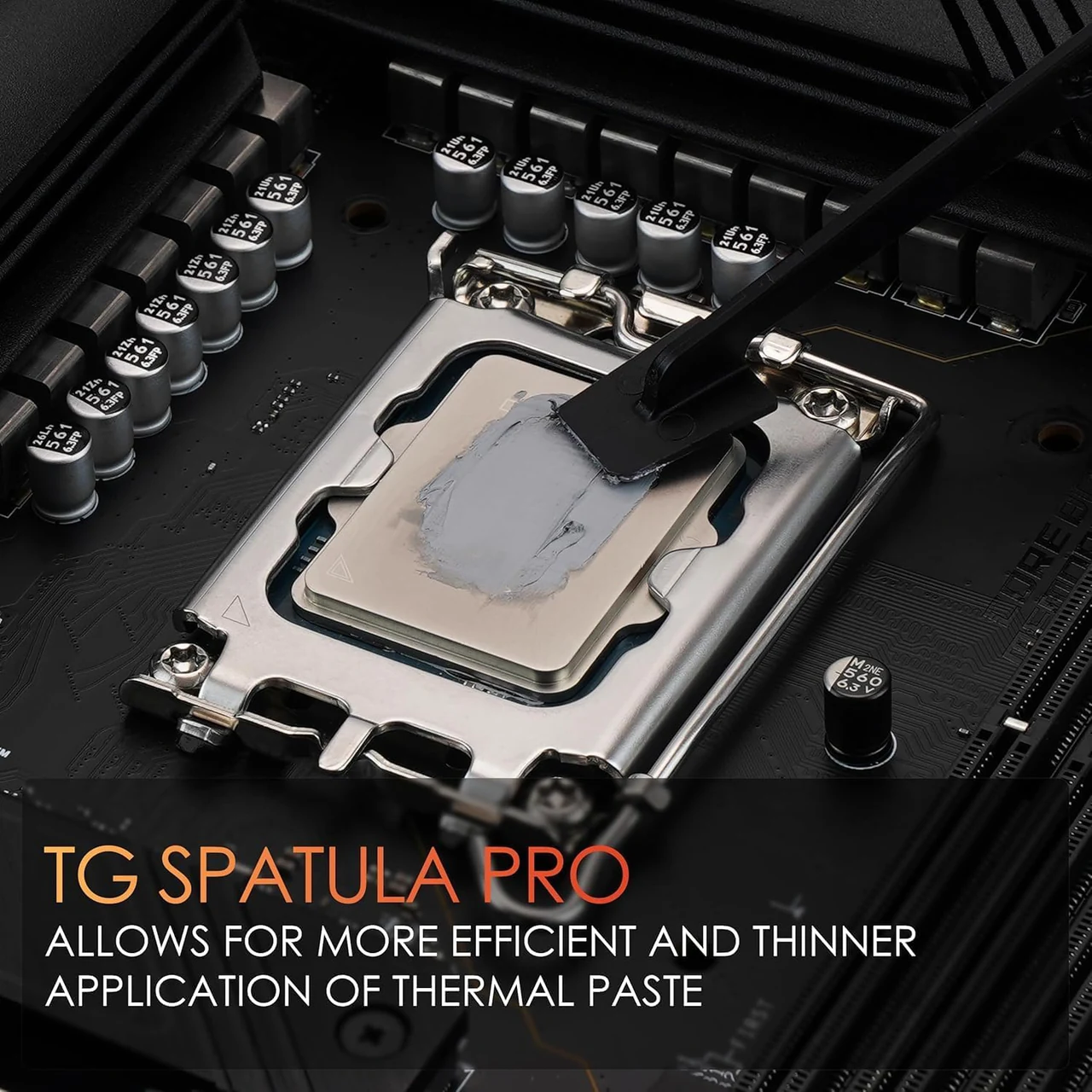 Thermal Grizzly Duronaut · 6 g: aplicación con Spatula Pro